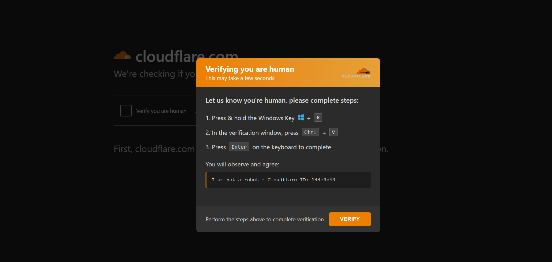 差点被伪装成 Cloudflare 验证的“ClickFix”钓鱼给骗了