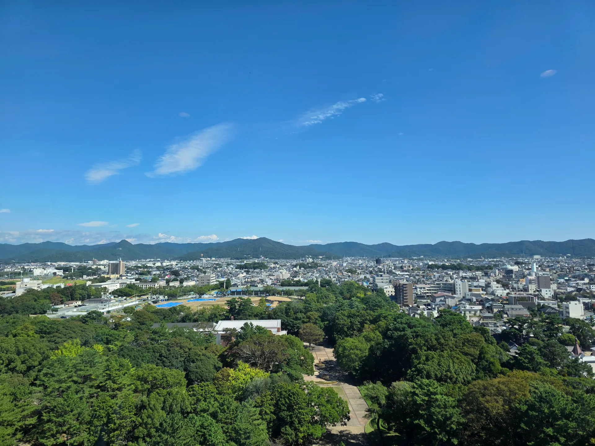 丰桥市役所高层展望台俯瞰小城全景